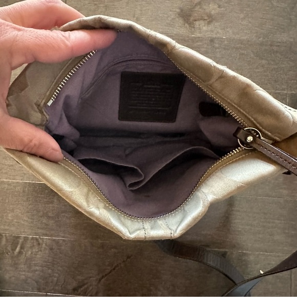 Coach Signature Convertible Crossbody/Shoulder Bag Tan Brown H1149 F18862 - Picture 10 of 16